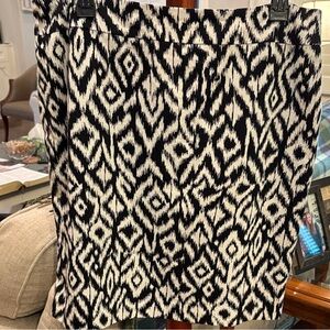 Cynthia Rowley Black and White Geometric Mini Skirt